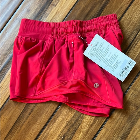 Women's Red Athletic Shorts - Picture 5 of 5